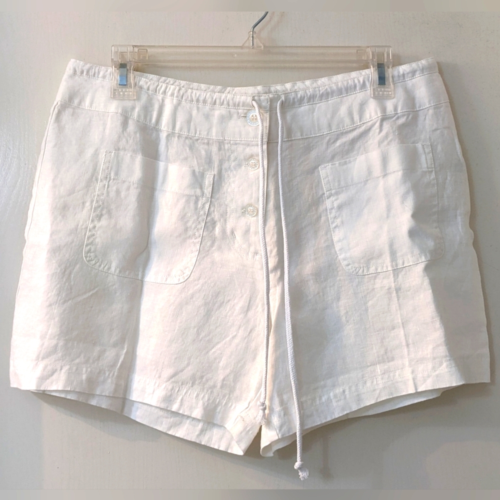 Margaritaville women's shorts size M 100% linen. EUC
